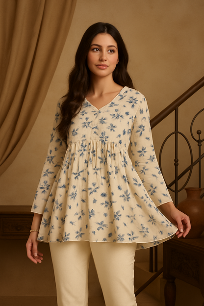 Full-Sleeves Short Kurti for Women